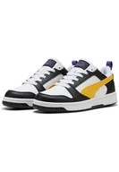 Kapcie damskie - PUMA Rebound V6 Lo Jr, Kapcie, Czarny Żółty Sizzle White, 38 EU, Puma Kolor: wielokolorowy, 6 UK - miniaturka - grafika 1