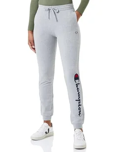 Champion Legacy American Classics W-Maxi-Logo Light Stretch Fleece Rib Cuff damskie spodnie dresowe, Jasny melanż szary, L - Spodnie damskie - miniaturka - grafika 1