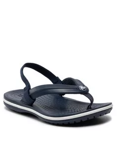 Buty dla chłopców - Crocs Sandały Crocsband Strap flip K 205777 Granatowy - grafika 1
