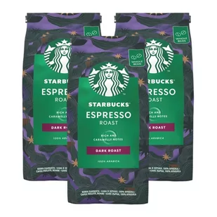 STARBUCKS Kawa ziarnista STARBUCKS Espresso Dark Roast 3x200g 7880-uniw - Kawa - miniaturka - grafika 1
