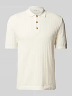 Koszulki męskie - Koszulka polo o kroju regular fit z haftem angielskim model ‘MOON’ - miniaturka - grafika 1