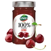 Dżem - Łowicz Dżem 100% z owoców wiśnia 210 g - miniaturka - grafika 1