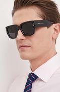 Okulary przeciwsłoneczne - Gucci okulary przeciwsłoneczne męskie kolor czarny - miniaturka - grafika 1