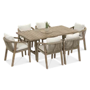 Zestaw mebli jadalnianych do ogrodu MARIGOLD 6+1 dining - FURRORE