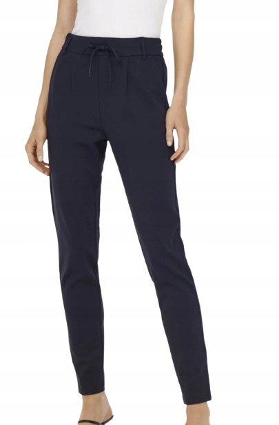 ONLY SPODNIE DAMSKIE GRANATOWE CASUAL L/32 1SPL