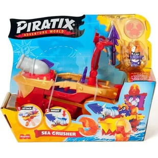 PIRATIX Seria Golden Treasure Statek SEA CRUSHER - Figurki dla dzieci - miniaturka - grafika 1