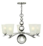 Lampy sufitowe - Elstead Lighting Zelda 5Lt Chandelier Polished Nickel HK/ZELDA5 PN Elstead lampa wisząca nowoczesna HK/ZELDA5 PN) - miniaturka - grafika 1