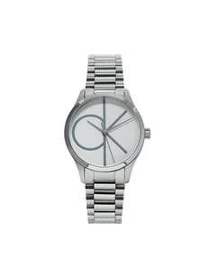 Zegarek Calvin Klein Zegarek Iconic 25200345 Srebrny - Zegarki męskie - miniaturka - grafika 1