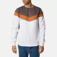Bluzy męskie - HOPENLIFE Elrond Bluza męska Tri-Color okrągły dekolt Anthra Beżowy Biały M, Anthra Beżowy Biały, M - miniaturka - grafika 1