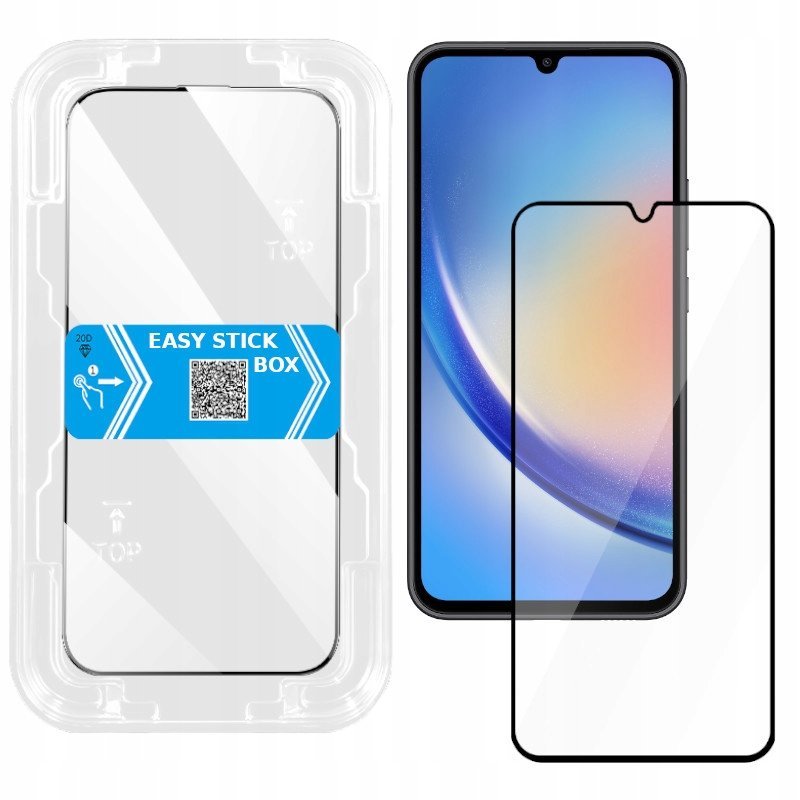 Szkło hartowane z ramką do montażu szybka EZ EASY FIT do Samsung A34 5G
