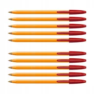Długopisy - Bic Original długopis klasyczny orange CZERWONY ZESTAW x10 - miniaturka - grafika 1