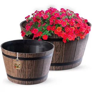 Donica na kwiaty Sori 30, 40 cm, ciemny brąz - Donice Donica na kwiaty Sori 30, 40 cm, ciemny brąz - Donice - miniaturka - grafika 1