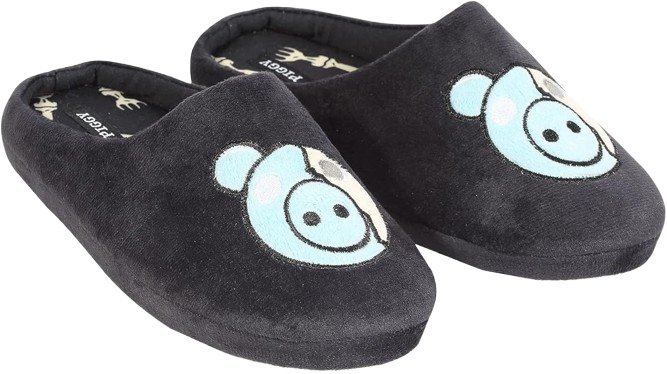 PIGGY CZARNE KAPCIE DZIECIĘCE Z MIĘKKIM MATERIAŁEM 34-35 J0A