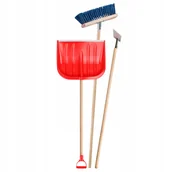 Łopaty do śniegu - Zestaw do odśnieżania - łopata, szczotka, skuwacz - miniaturka - grafika 1