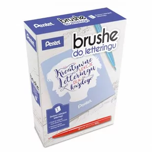 PENTEL Zestaw do kaligrafii Touch Brush Pen 4kol + książka PN6550 - Akcesoria kreślarskie - miniaturka - grafika 3