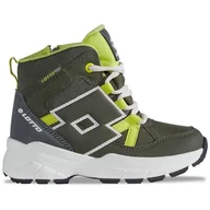 Buty dla chłopców - Lotto VORIX TEX K Unisex Kids półdługie kozaki, oliwkowe/limonkowe, 26 EU, Oliwka, limonka, 26 EU - miniaturka - grafika 1