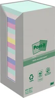 Etykiety samoprzylepne i bloki etykiet - Post-It 3M Ekologiczne karteczki samoprzylepne Post-it®, NATURE, pastelowe, 76x76mm, 12x100 kart. - miniaturka - grafika 1