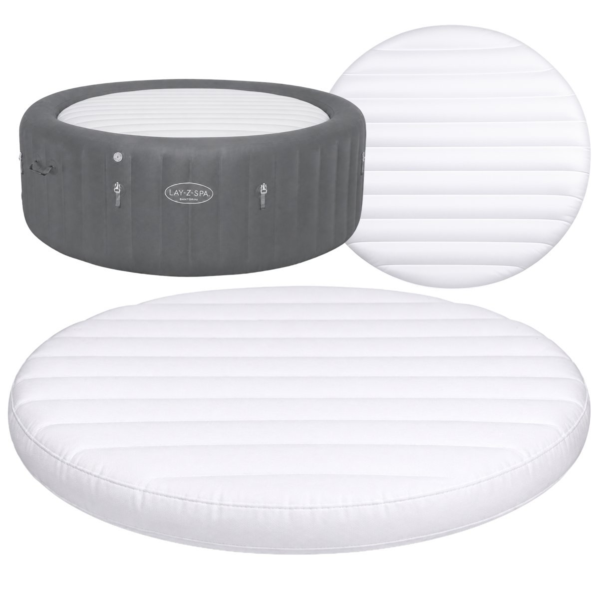 Osłona dmuchana pokrywa jacuzi Lay-Z-Spa Santorini HydroJet Pro 216x80