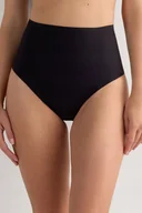 Majtki damskie - Majtki figi wysoki stan modelujące bezszwowe do sukienek czarne rozmiar L - miniaturka - grafika 1