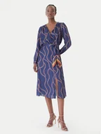 Sukienki - Rinascimento Sukienka koktajlowa CFC0128008003 Granatowy Regular Fit - miniaturka - grafika 1