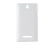 Etui i futerały do telefonów - Ksix Etui FLEX dedykowane do Sony Xperia E białe B3439FTP02 - miniaturka - grafika 1