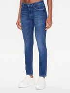 Spodnie damskie - Mustang Jeansy Shelby 1013584 Granatowy Slim Fit - miniaturka - grafika 1