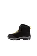 Buty dla chłopców - Jack Wolfskin Dzieci uniseks VOJO LT TEXAPORE MID K buty na zewnątrz, Czarny/burly Żółty XT, 26 EU - miniaturka - grafika 1