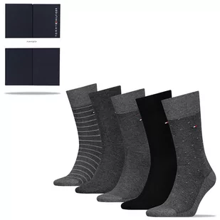 Tommy Hilfiger Skarpety Bawełniane Zestaw Prezentowy 5P Rozmiar 39 - Skarpetki męskie - miniaturka - grafika 1