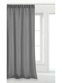 Zasłony - Zasłona 140 x 175 Dekoracyjna Taśma Viva Grafit - miniaturka - grafika 1