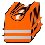 Akcesoria motoryzacyjne - Kamizelka odblaskowa dzieci szkolne 45x50cm 10szt - miniaturka - grafika 1