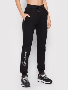 Guess Spodnie dresowe V2RB18 KAOR1 Czarny Regular Fit - Spodnie sportowe damskie - miniaturka - grafika 1