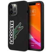 Etui i futerały do telefonów - Lacoste Etui do iPhone 13 Pro / 13 6,1" czarny/black hardcase Silicone Head Crocodile - miniaturka - grafika 1