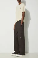 Spodnie męskie - Dickies spodnie męskie kolor brązowy proste - miniaturka - grafika 1