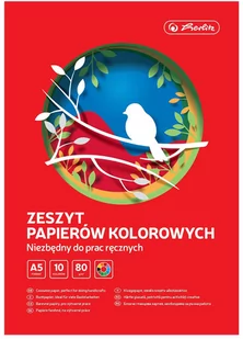 Zeszyt papierów kolorowych ,A5 - Szkolne artykuły papiernicze - miniaturka - grafika 1