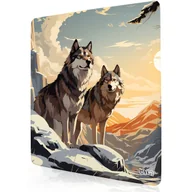 Podkładki pod mysz - PODKŁADKA POD MYSZKĘ XXL Wilcze Lądy 30x30 TILT Dla gracza Wytrzymała - miniaturka - grafika 1