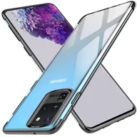 Etui i futerały do telefonów - Pokrowiec TPU do Samsung Galaxy S20 Ultra Case Silicone Cover Transparent z kolorowym brandingiem etui na telefon - miniaturka - grafika 1
