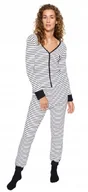 Piżamy damskie - TRENDYOL PIŻAMA DAMSKA W PASKI Z DŁUGIM RĘKAWEM M 5AA - miniaturka - grafika 1
