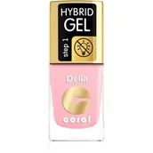 Lakiery hybrydowe - Delia Cosmetics Cosmetics, Coral Hybrid Gel, lakier do paznokci nr 04 róż pastelowy, 11 ml - miniaturka - grafika 1