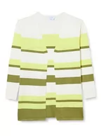 Swetry damskie - Jalene Damski kardigan z dzianiny 15426485-JA03, biało-zielony, XL/XXL, Biało-zielony, XL-XXL - miniaturka - grafika 1