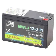 Akumulatory ogólnego zastosowania - Akumulator MWLJ LiFePO4 12.8V 6Ah 76Wh IN (12-6-IN) - miniaturka - grafika 1