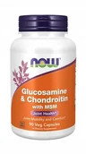Witaminy i minerały - Now Foods NOW Glucosamine&Chondroitin with MSM 90caps - miniaturka - grafika 1