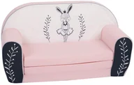 Fotele i pufy dla dzieci - ﻿Sofa rozkładana dla dziecka KRÓLIK BALETNICA - miniaturka - grafika 1
