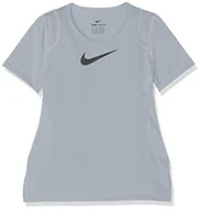 Koszulki i topy damskie - Nike dziewczęcy G Np Top Ss T-shirt Cool Grey/(Black) M - miniaturka - grafika 1
