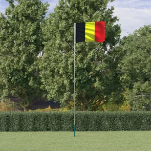 Flaga Belgii z masztem, 5,55 m, aluminium - Flagi i akcesoria - miniaturka - grafika 1