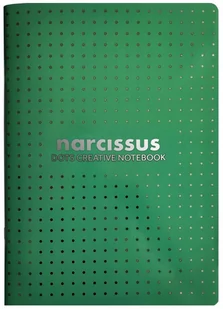 NARCISSUS Zeszyt A4/48K kropka zielony (6szt) - Zeszyty szkolne - miniaturka - grafika 1