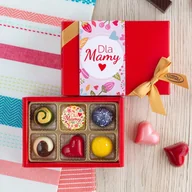 Bombonierki i czekoladki - Czekoladki na Dzień Matki "Dla Mamy" - 6 pralin - miniaturka - grafika 1