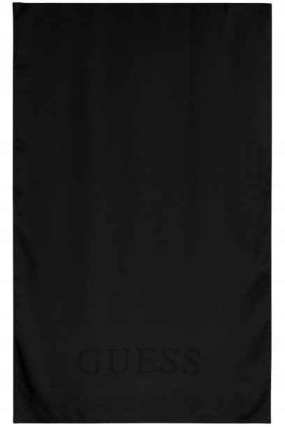 GUESS CHUSTA DAMSKA CZARNA Z LOGO I NAPISEM 1G_A