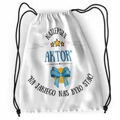Plecaki worki - Plecak Dla Aktora Sportowy Szkolny Worek Torba z Nadrukiem ze Zdjęciem - miniaturka - grafika 1