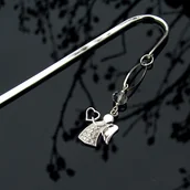 Zakładki do książek - Zakładka ze srebrnym aniołem - Mój aniele - miniaturka - grafika 1