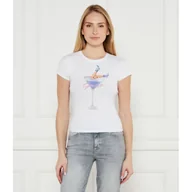 Koszulki i topy damskie - GUESS T-shirt Slim Fit - miniaturka - grafika 1